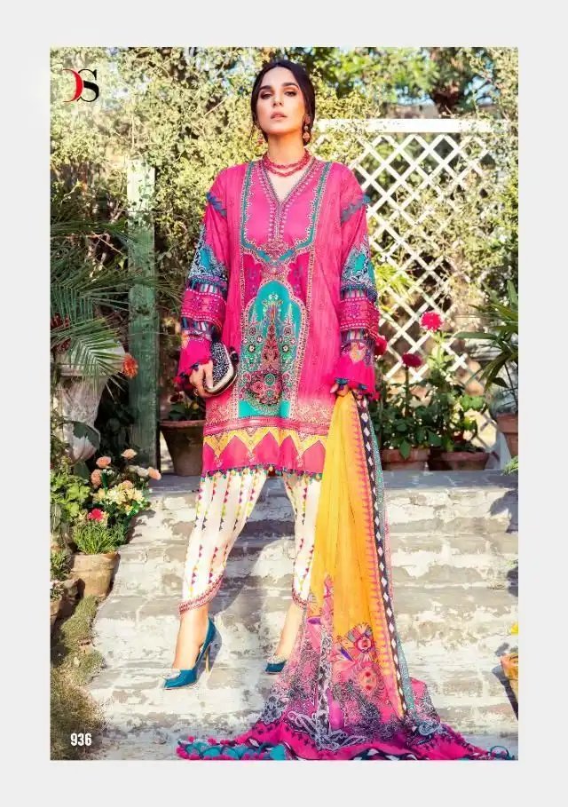 DEEPSY MARIA B M PRINT VOL 2 CHIFFON DUPATTA