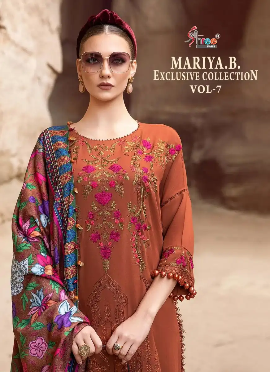 SHREE FABS MARIA B EXCLUSIVE COLLECTION VOL 7 COTTON DUPATTA